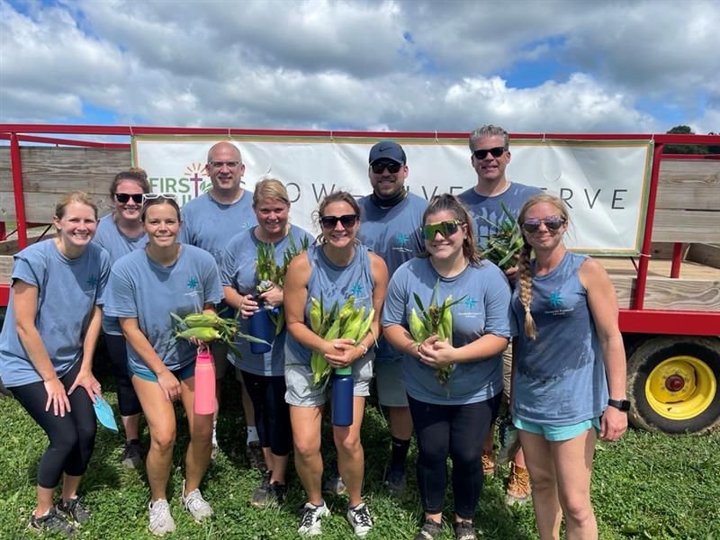 Our latest volunteer day at First Fruits Farm!