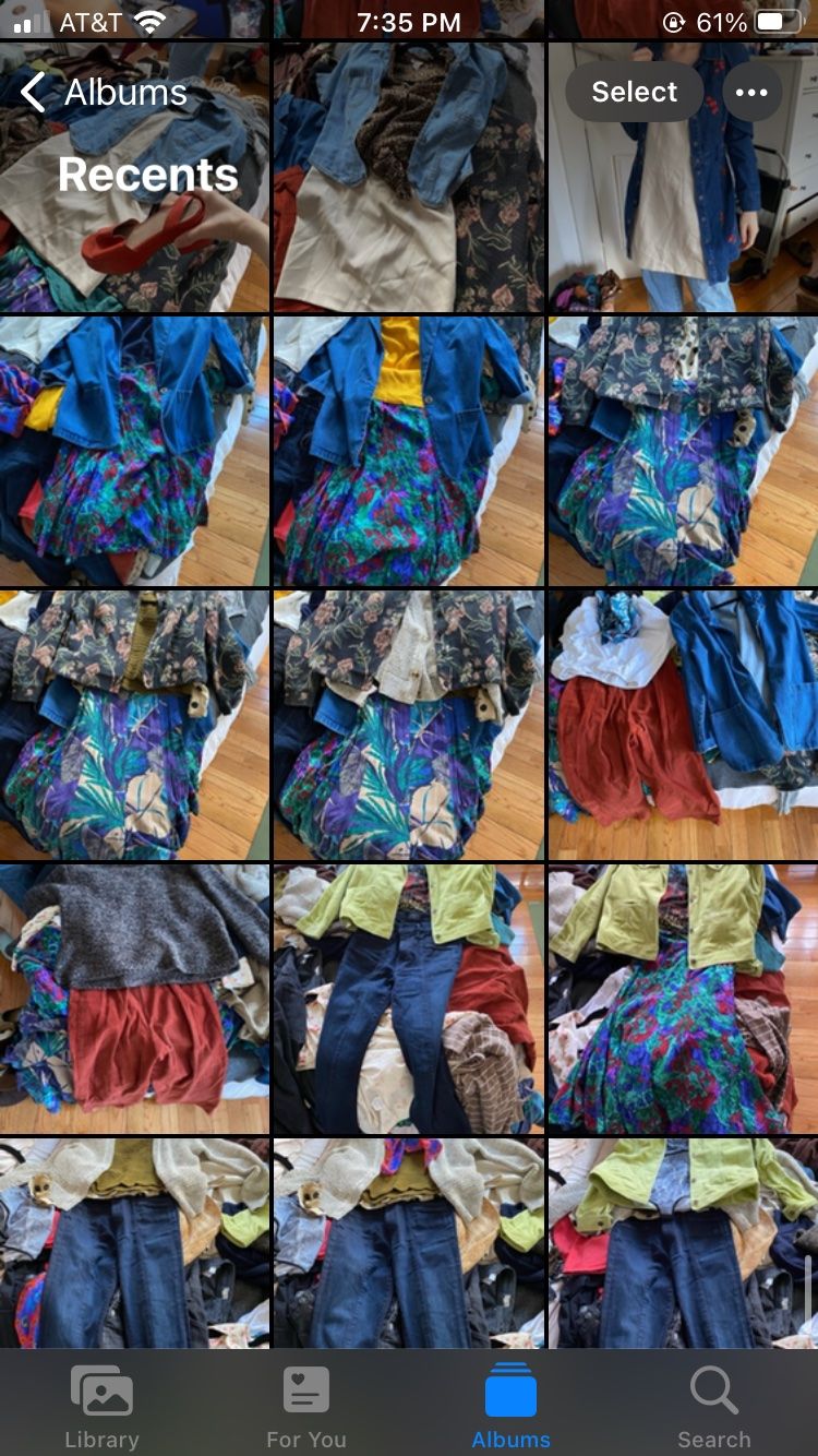 A client's digital lookbook.