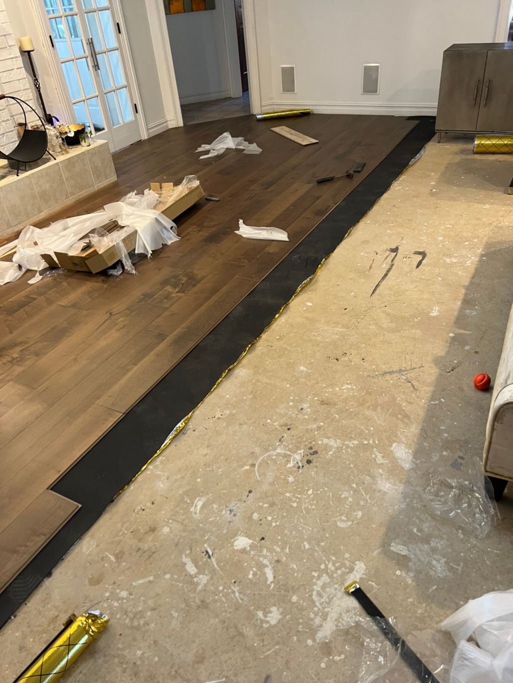 Click lock real hardwood floor no glueing needed 