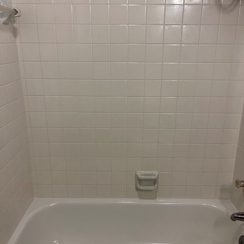 Daniel did a great job on my shower and tub. The j