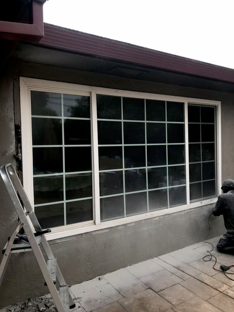 Transform windows to sliding doors 