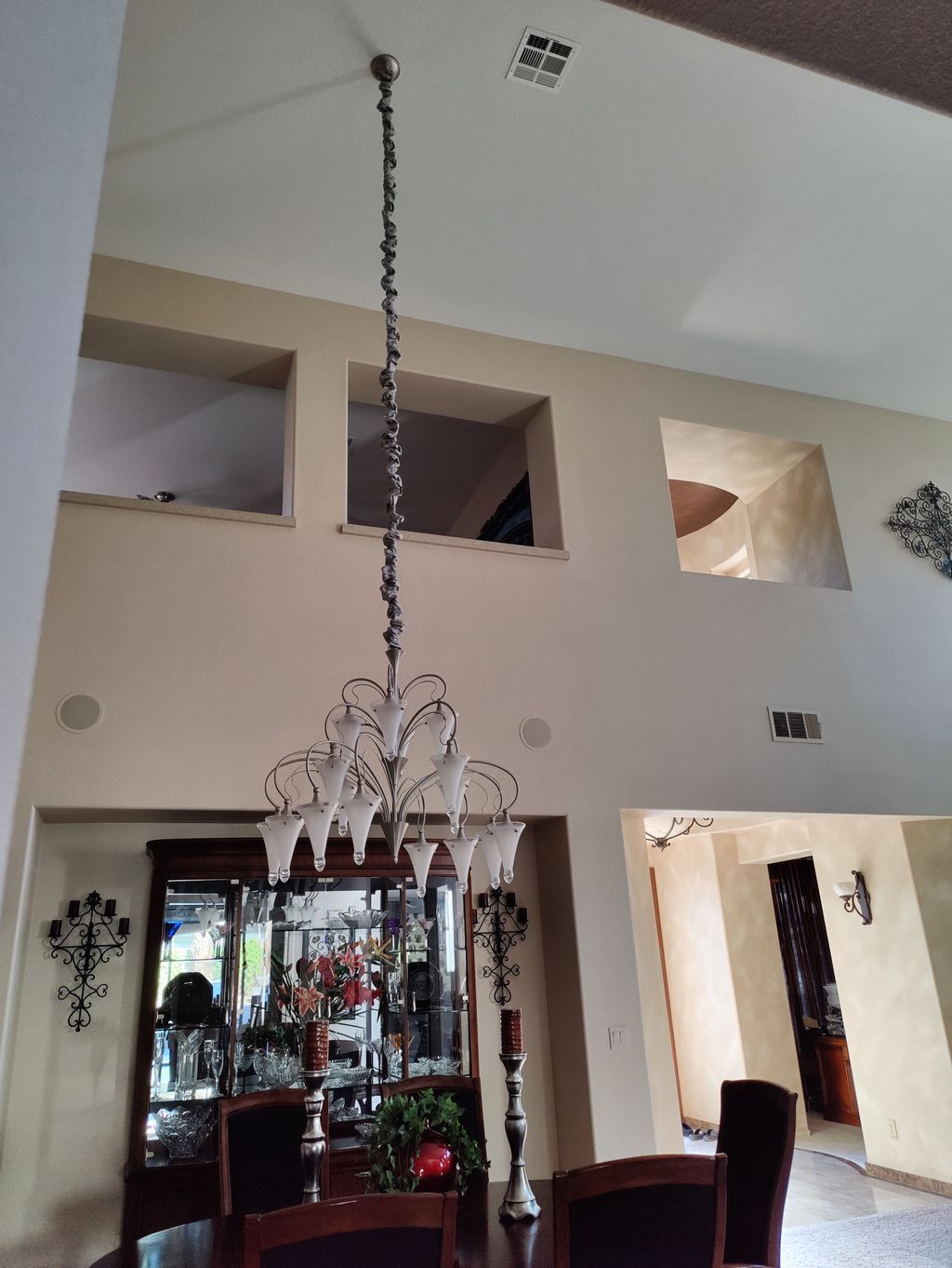Installed the chandelier