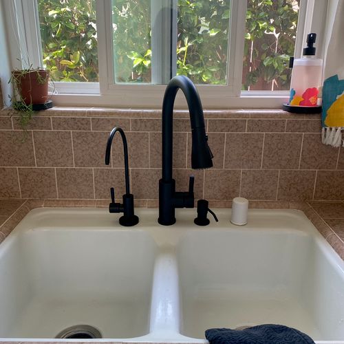 Replaced my faucet beautifully with a water filter