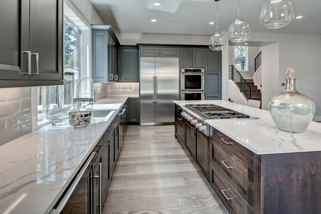 Finished new construction custom home build