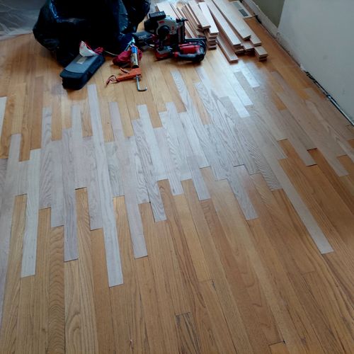 Hardwood floor repair after.