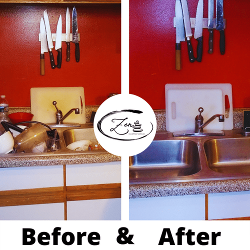 Before & After- Kitchen Sink