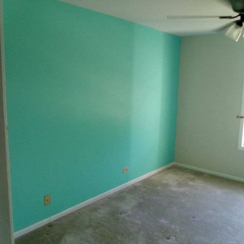 Customer liked Teal and wanted a teal accent wall 