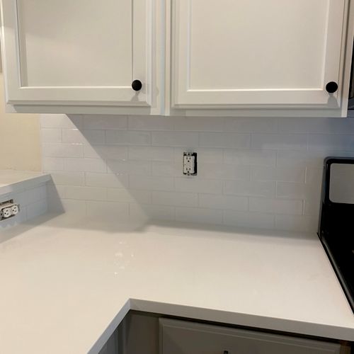 I am in love with my new backsplash! Would definit