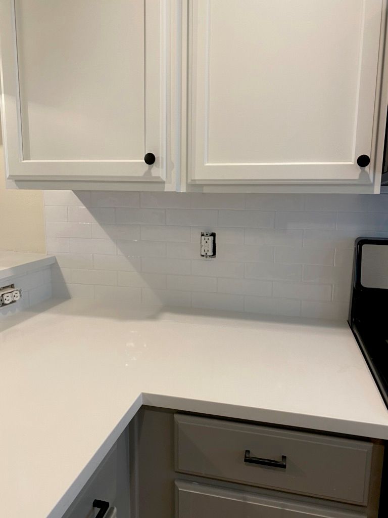 I am in love with my new backsplash! Would definit