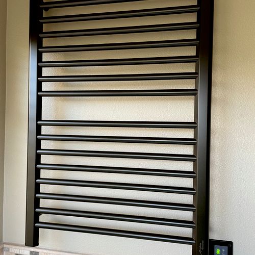 I hired Jeane to install a towel Warmer, and expla
