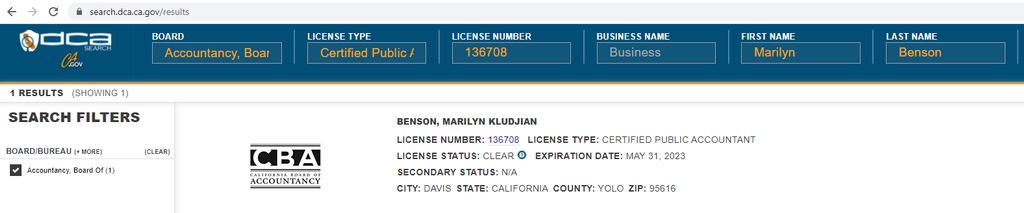 CPA License 136708 Expires 5.31.23