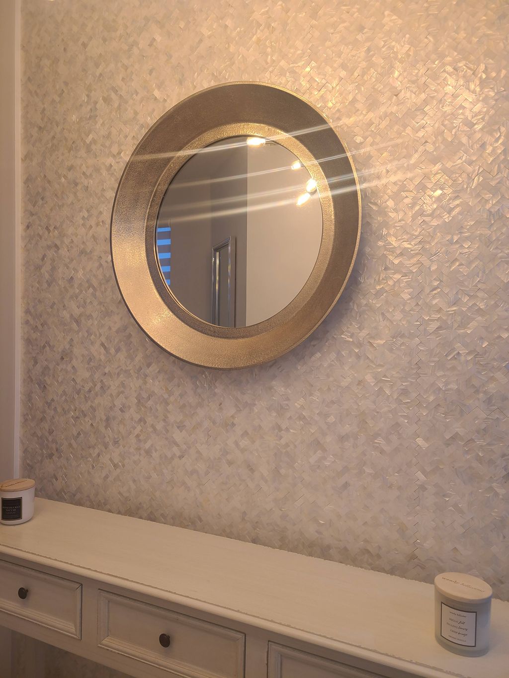 Herringbone wall tile