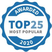 2020 Top 25 Most popular Award