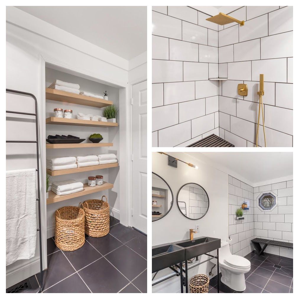 A beautiful European style bathroom