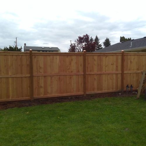 We also provide small fence projects. 