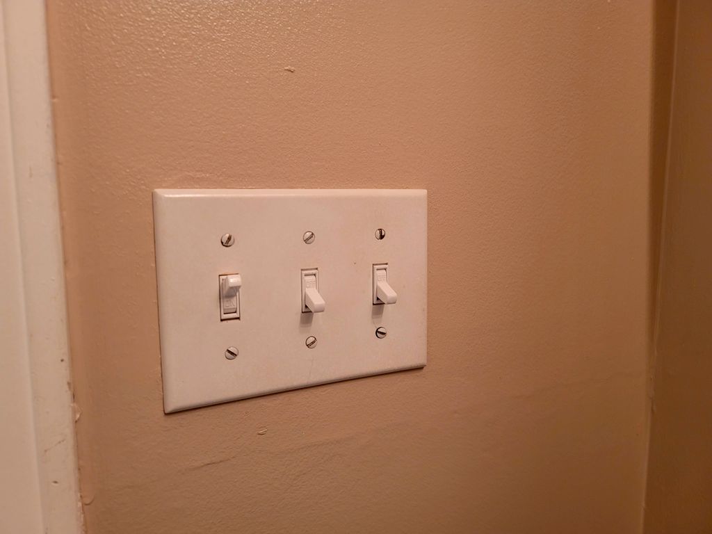 Replace bathroom  light and exhaust fan
