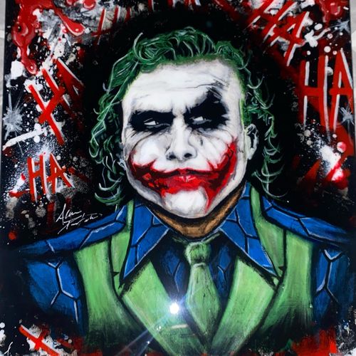 Alan, did an amazing job with the joker painting! 