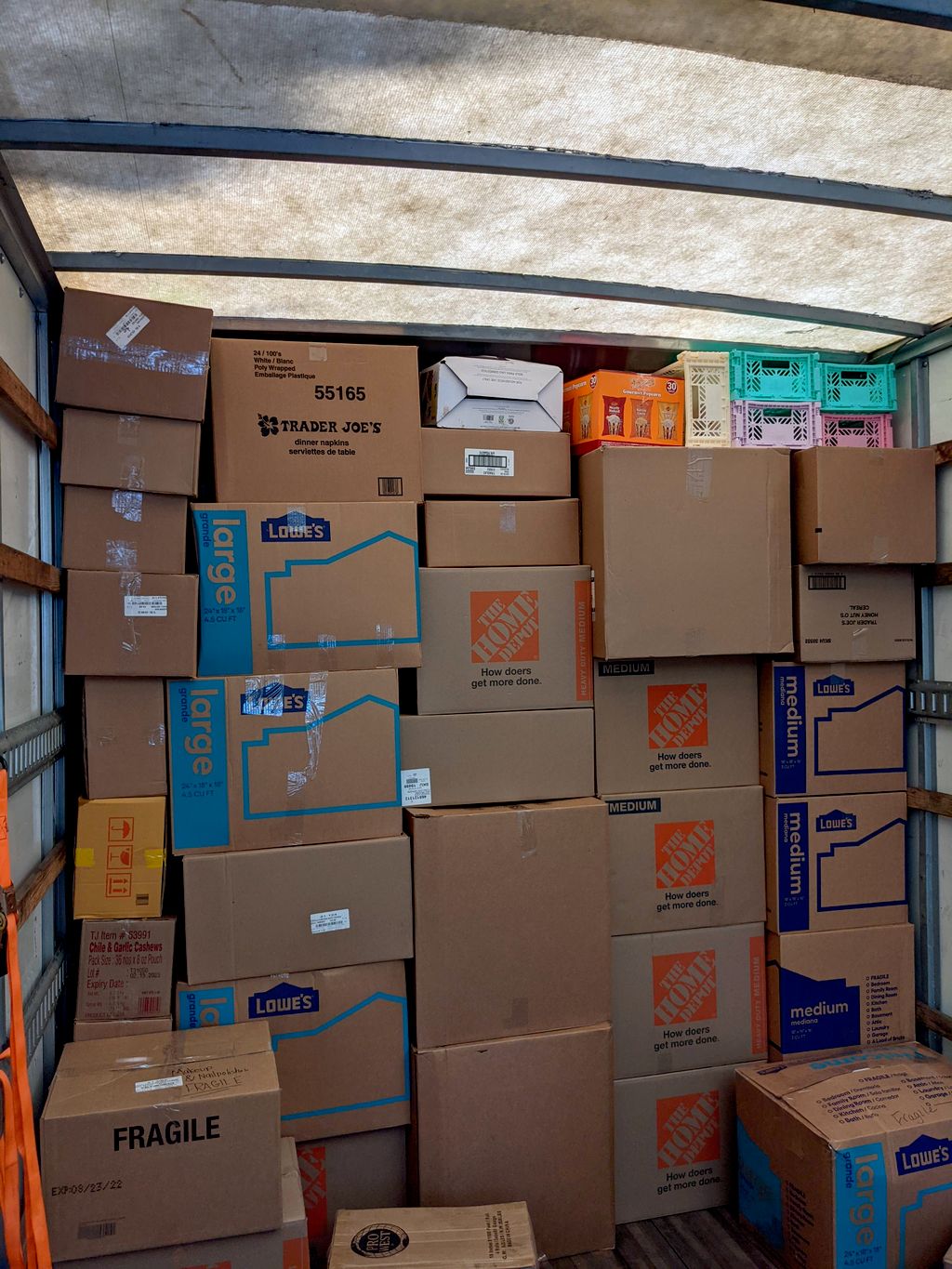 Be sure that all your stuff will fit in the truck