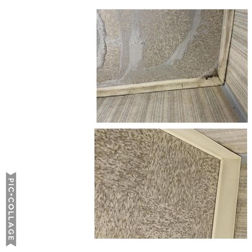 Corner and Baseboard Cleaning Before & After