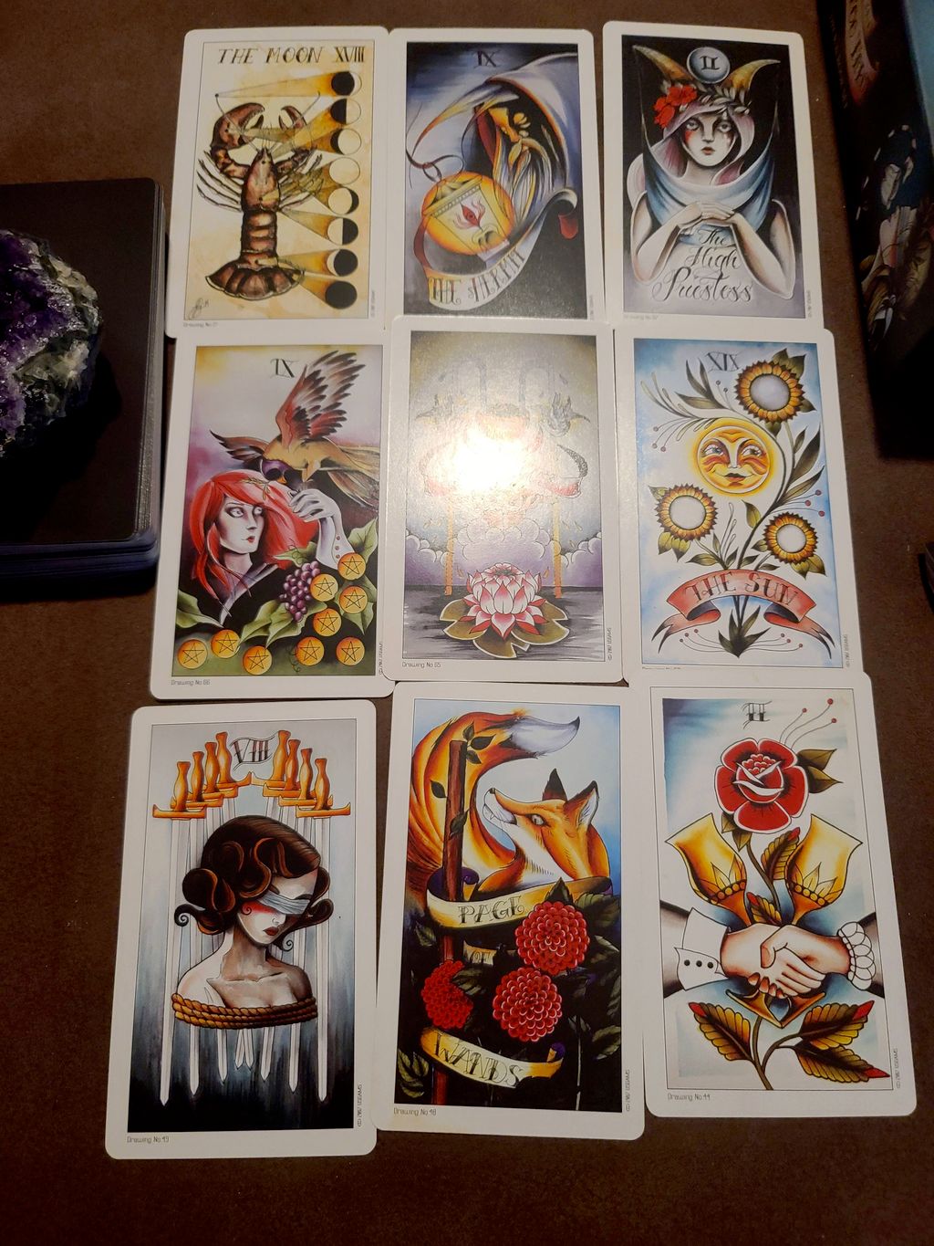 Tattoo Tarot 9 Card Spread