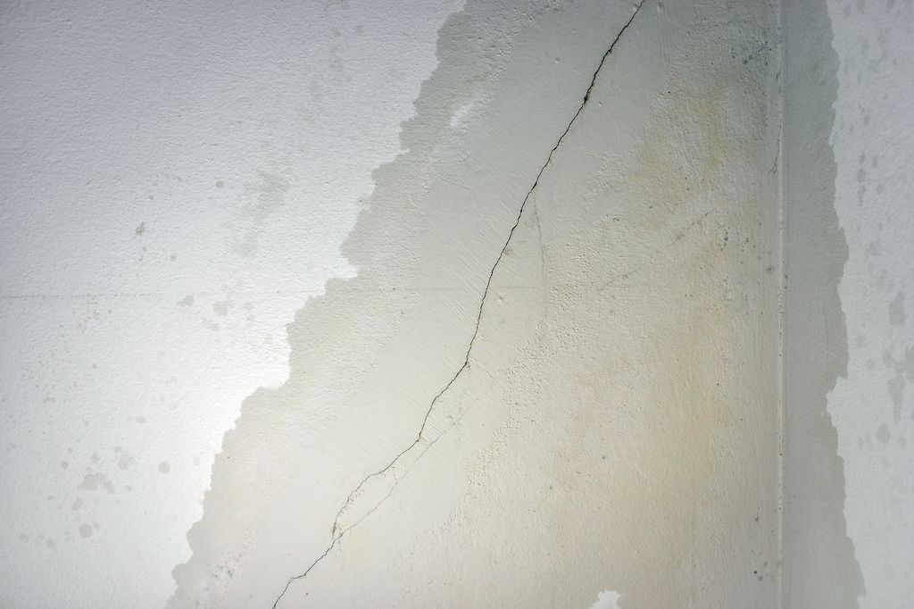 water leak in wall