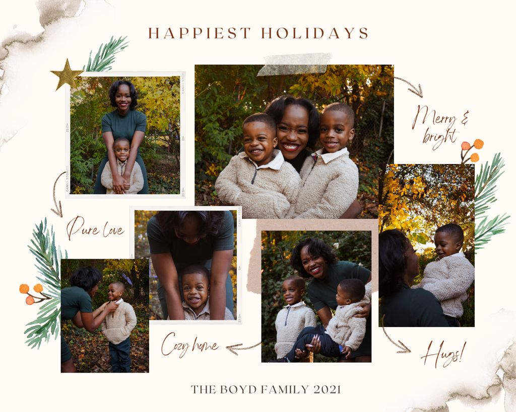 Holiday Family Card captured by Sessions with Arie