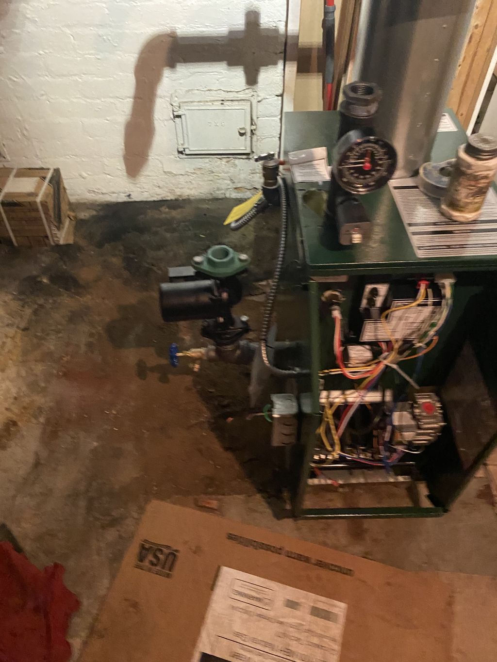 Start of a new Williamson gas fired boiler install