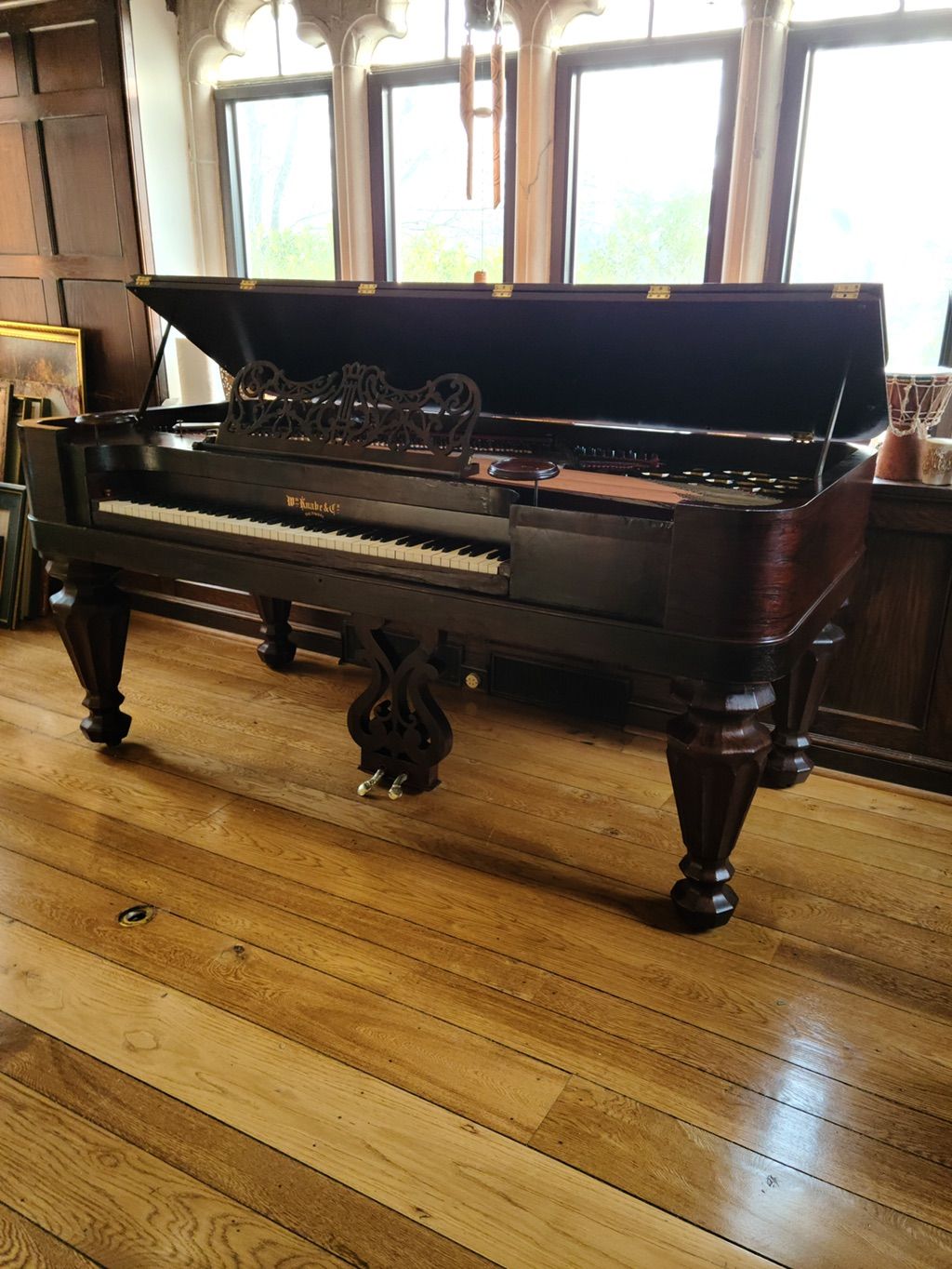 This 1853 Knabe Grand was in very distressed condi