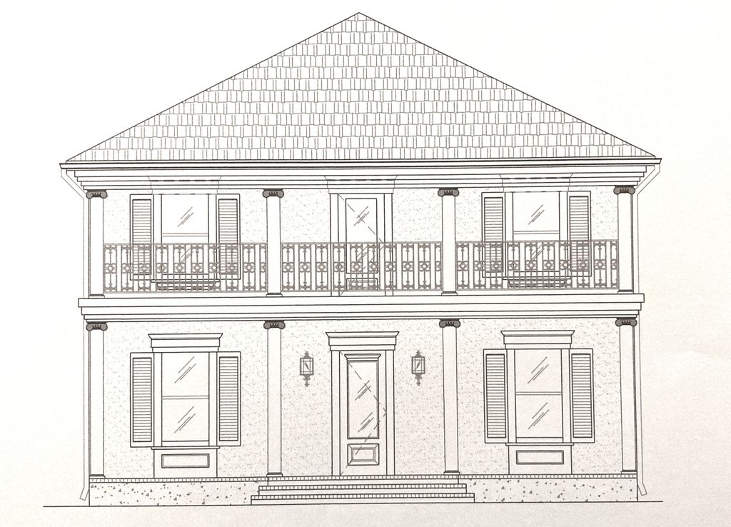 Custom Home Elevation...Metairie, Louisiana