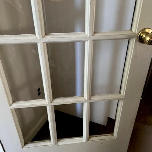 Our daughter accidentally broke a window when she 