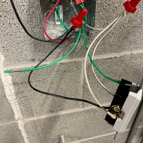 New outlet installation