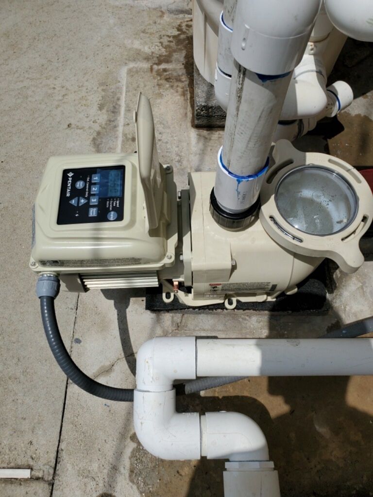 Installed a pool pump the other day. Great work an