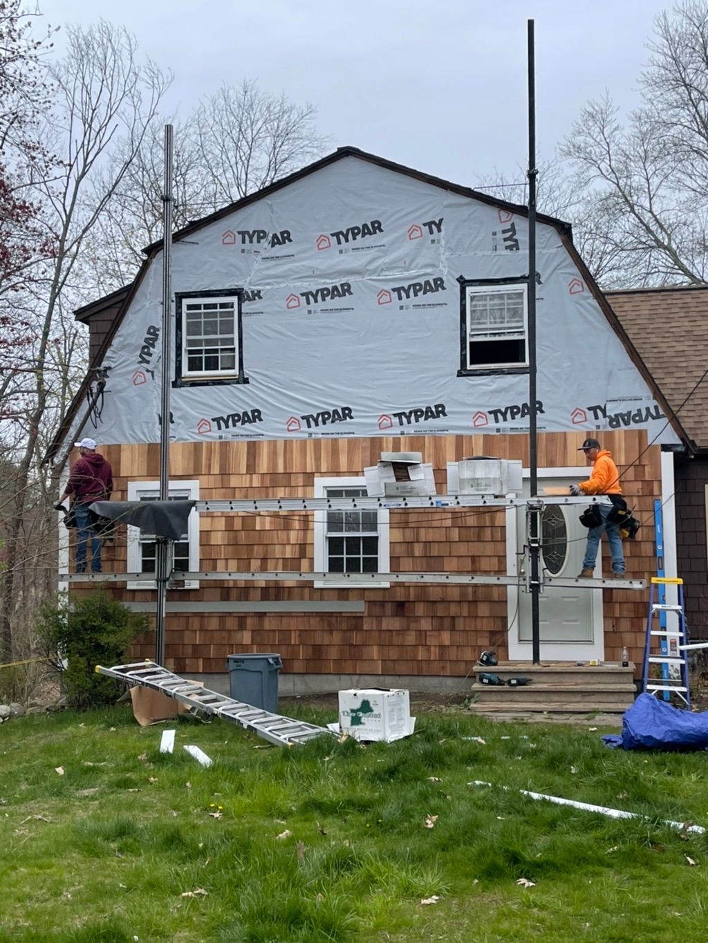 Cedar Shake Siding..finished product coming soon