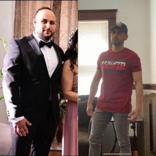 My friend and client Mike , lost 50lbs in 4-5 mont