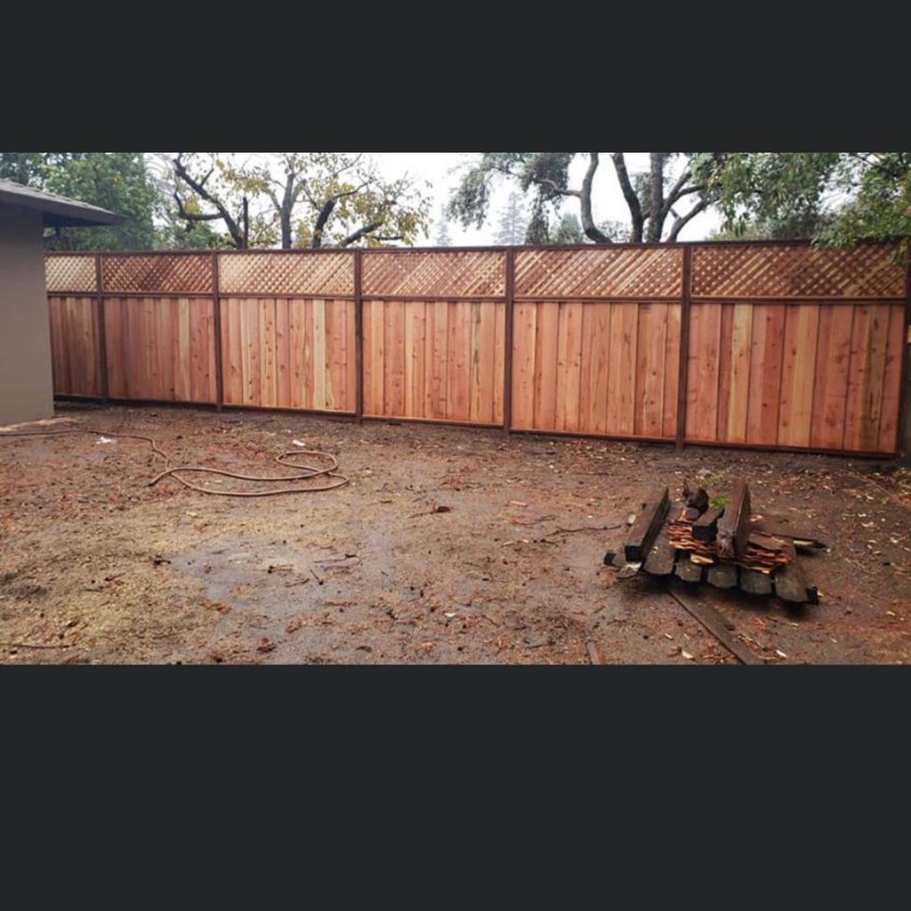 Reyes fence deck retaining wall.