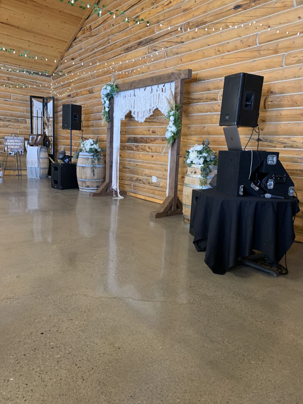 DJ Setup for a Wedding