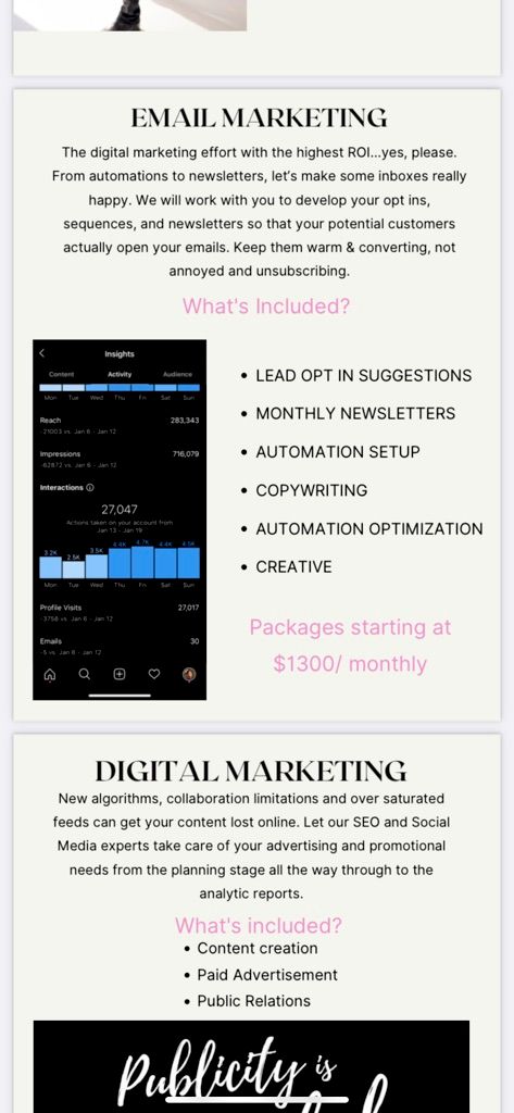 Projects and media