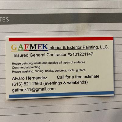 Avatar for GAFMEK interior & exterior painting