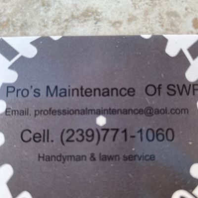Avatar for Pro’s maintenance of SWFL