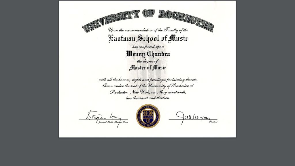 Eastman Diploma