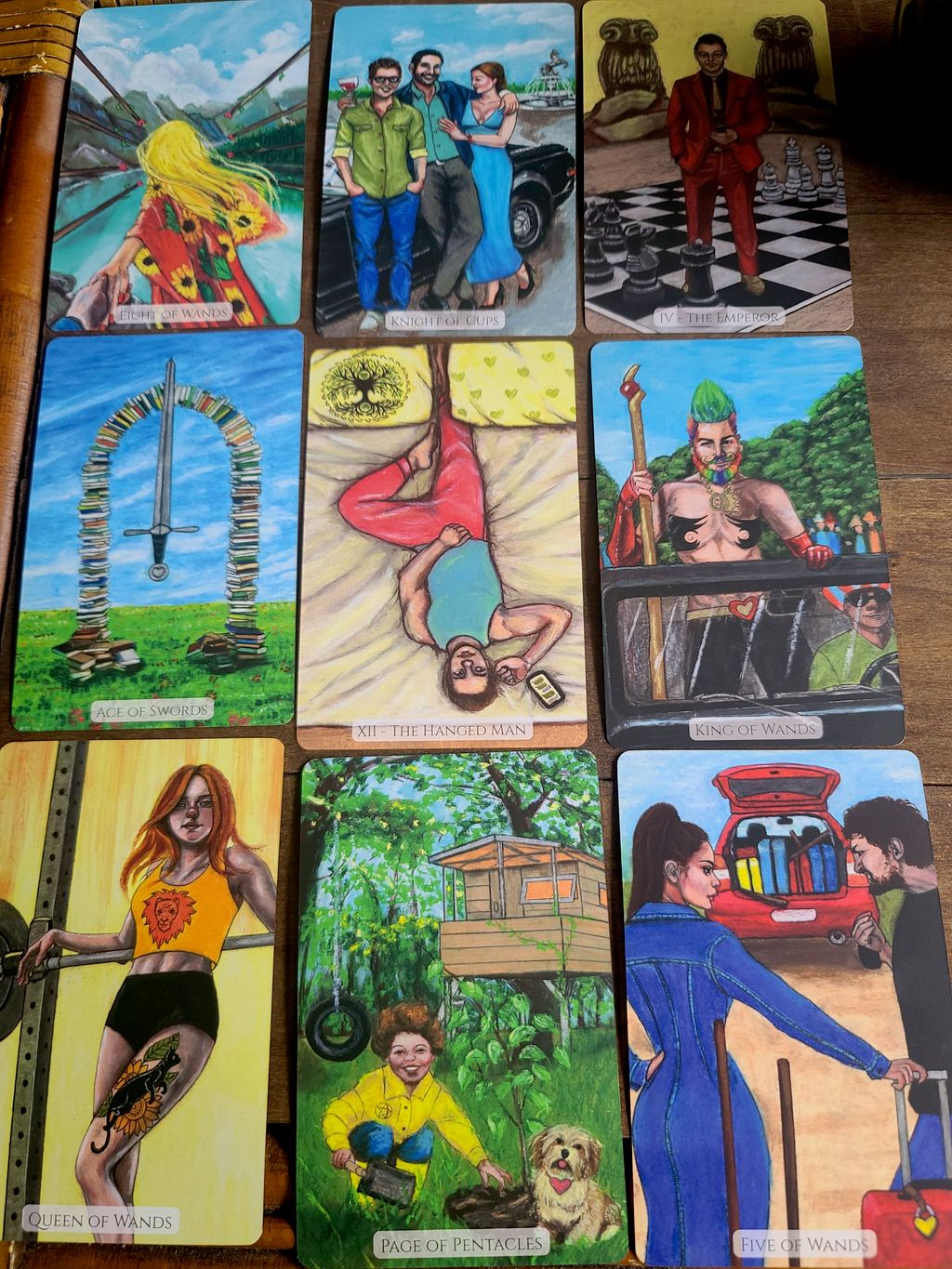 Modern Love Tarot  9 Card Spread 