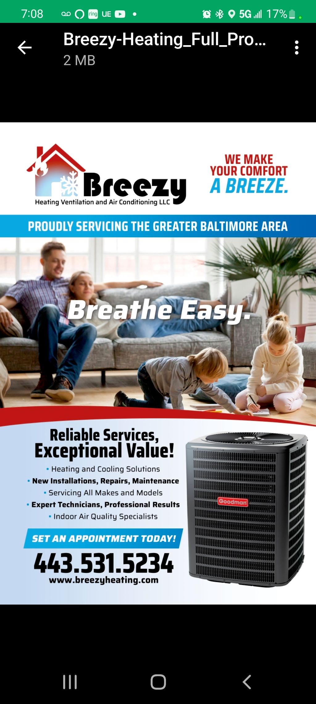 Let's make your comfort a Breeze!