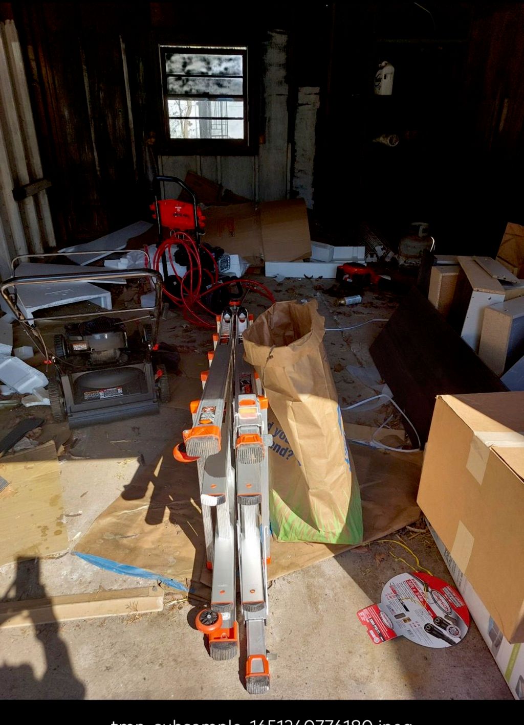 Garage clean out before 