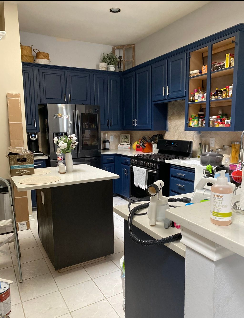 After of painted cabinets 