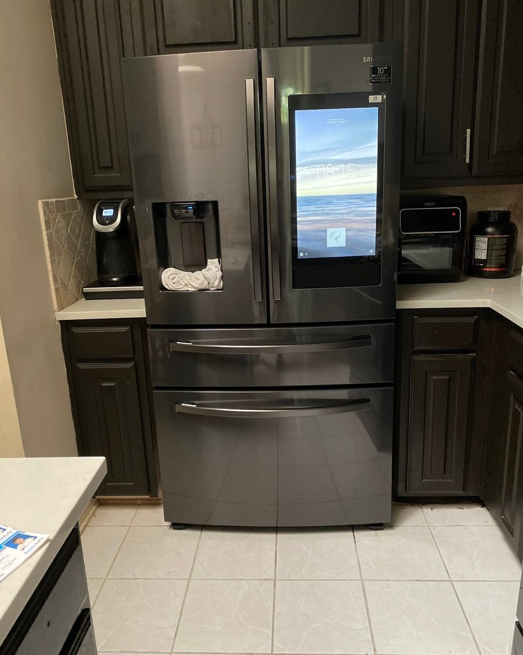 Before cabinets were painted 