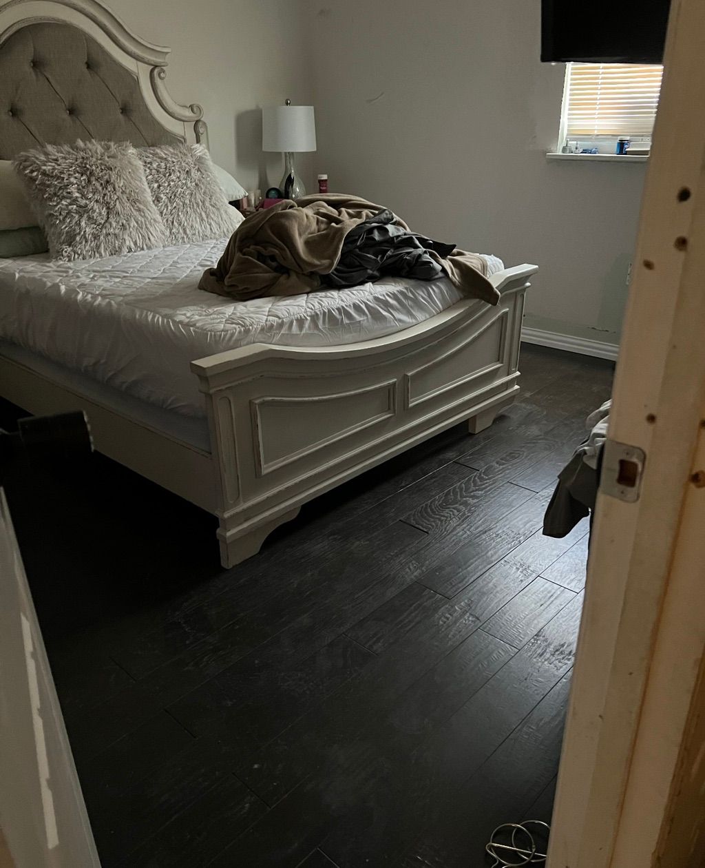 After flooring was installed 