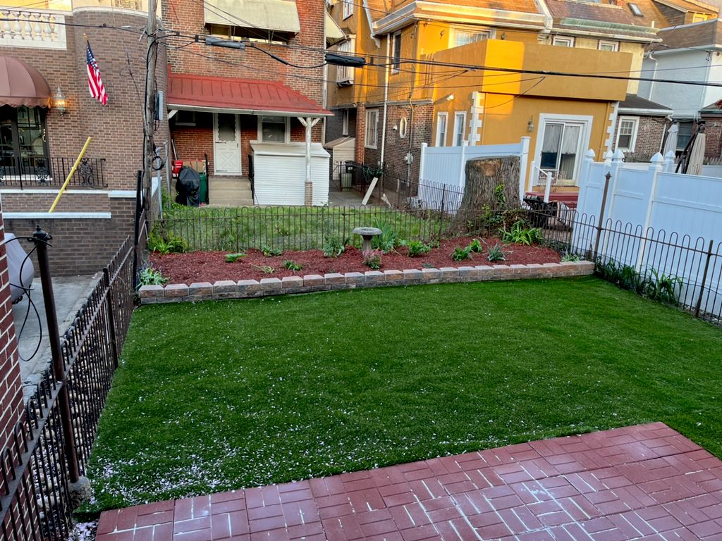 After applying the turf as well as cleaning the fl