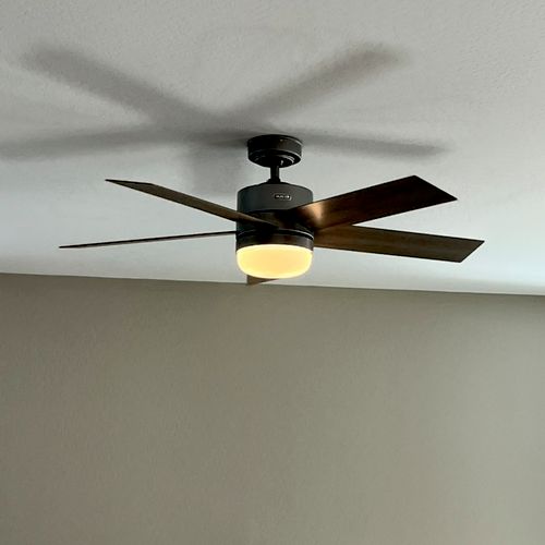 I had 8 ceiling fans installed and had great servi