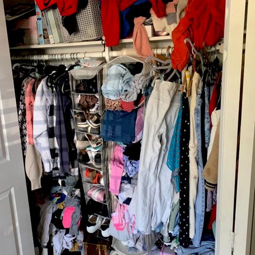 I was seeking Tami's help with closet organization