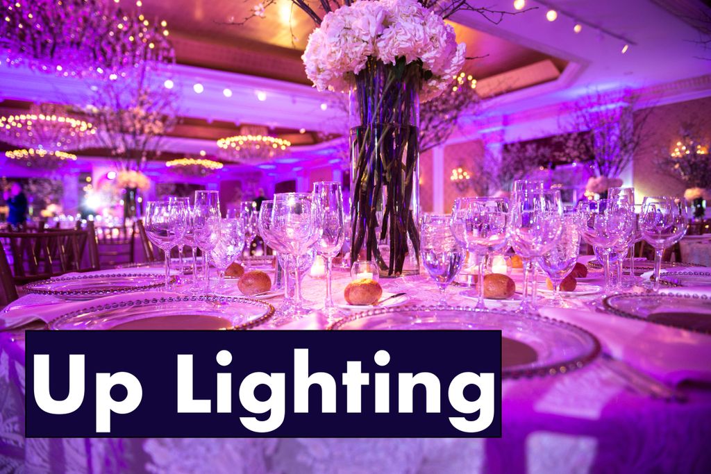 Up lighting is a cost effective way to change any 